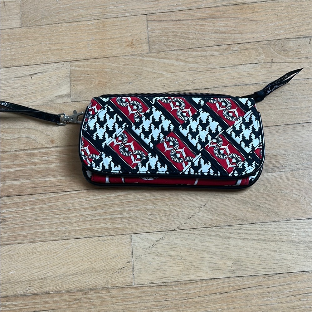 Vera Bradley Black and Red Patterned Wallet